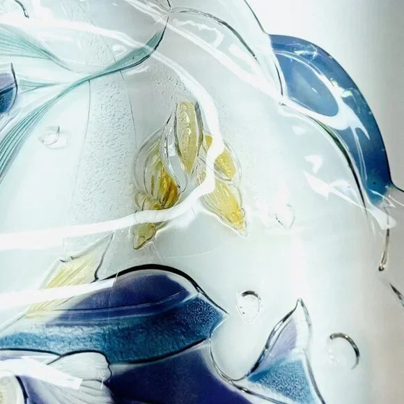 XL 15" Mikasa Glass Serving Platter Round "Savoir Vivre Key Largo" Pattern Japan - Picture 4 of 15